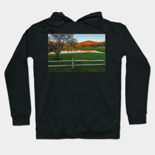 Weston Vermont Beautiful Fall Foliage Reflection Hoodie